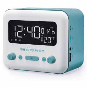 Energy sistem clock speaker 2 radio despertador bluetooth 5w azul