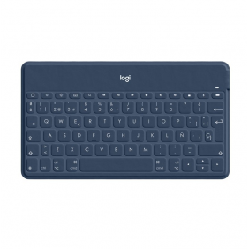 Logitech keys-to-go teclado inalámbrico bluetooth azul para iphone/ipad/apple tv