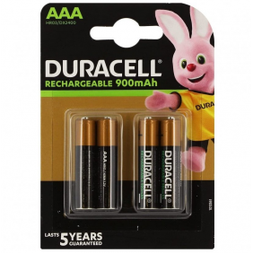 Duracell pack 4 pilas recargables 900mah aaa