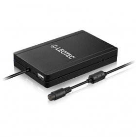 Leotec lencshome11 cargador de portátil slim 90w + hub usb