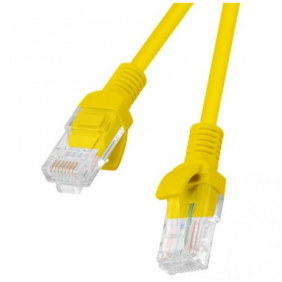 Lanberg cable de red rj45 utp cat.5e 50cm amarillo
