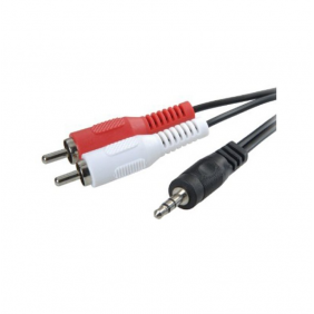 3go ca101 cable audio jack 3.5 a 2xrca macho/macho 2m
