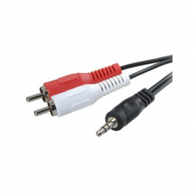 3go ca101 cable àudio jack 3.5 a 2xrca mascle/mascle 2m