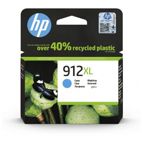 Hp 912xl cartucho tinta original cian alta capacidad