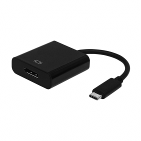 Aisens adaptador usb-c macho a displayport hembra 15cm negro