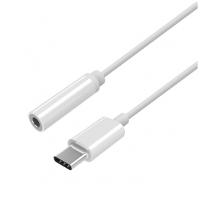 Aisens adaptador usb-c macho a jack 3.5mm hembra 15cm blanco