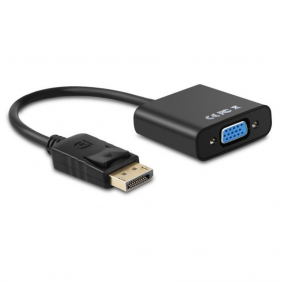 Aisens adaptador displayport a svga macho/hembra 15cm negro