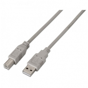 Aisens cable para impresora usb-a 2.0 a usb-b macho/macho 1m gris
