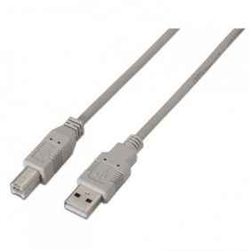 Aisens cable per a impressora usb-a 2.0 a usb-b mascle/mascle 1m gris