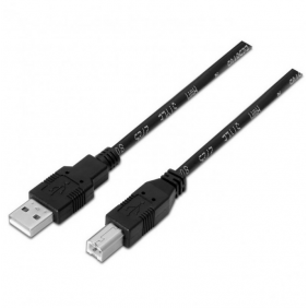 Aisens cable para impresora usb-a 2.0 a usb-b macho/macho 1m negro