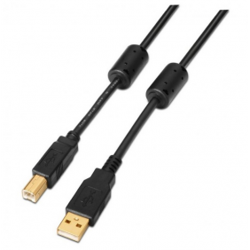 Aisens cable para impresora usb-a 2.0 a usb-b macho/macho 2m negro