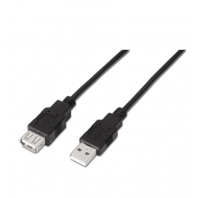 Aisens cable alargador usb 2.0 tipo a macho/hembra 1m negro