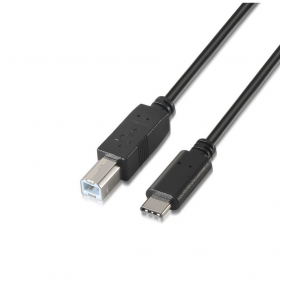 Aisens cable usb-c 2.0 macho a usb-b macho 1m negro