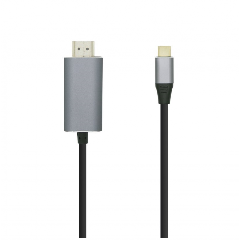 Nanocable Cable Alargador USB-C 4K/60Hz Macho/Hembra Negro 1m