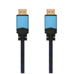 Aisens cable hdmi 2.0 premium 4k 60hz 18gps mascle/mascle 1m negre/blau