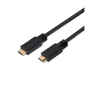 Aisens cable hdmi 2.0 premium 4k 60hz 18gbps macho/macho con repetidor 15m negro