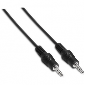 Aisens cable jack 3.5mm mascle/mascle 30cm negre