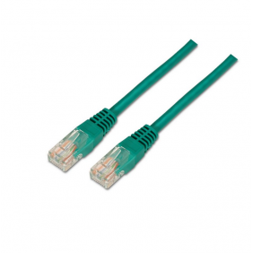 Aisens cable de xarxa rj45 utp awg24 cat.5e 1m verd