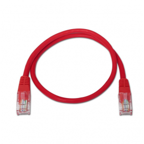 Aisens cable de xarxa rj45 cat.6 utp awg24 0.5m vermell