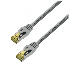 Aisens cable de red rj45 cat.7 s/ftp 25cm gris
