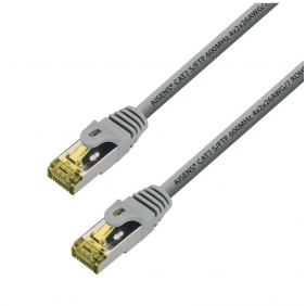 Aisens cable de xarxa rj45 cat.7 s/ftp 25cm gris