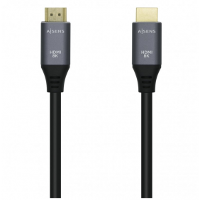 Aisens cable hdmi v2.1 macho/macho 50cm gris/negro