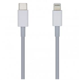 Aisens cable usb-c a lightning macho/macho 20cm blanco