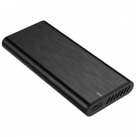 Aisens ultra data caixa externa per a disc dur ssd m.2 nvme usb-c grisa