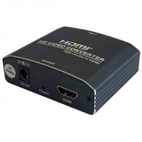 Aisens adaptador svga + jack 3.5 a hdmi femella/femella negre