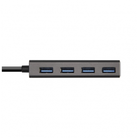 Aisens hub usb 3.1 tipus c a 4x usb 3.1 tipus a 15cm gris