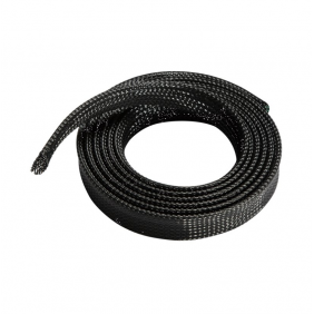 Aisens a151-0405 organitzador de cables en polièster fins a 20mm 1m negre