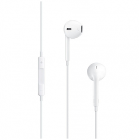 Apple earpods auriculares binaurales blancos de botón