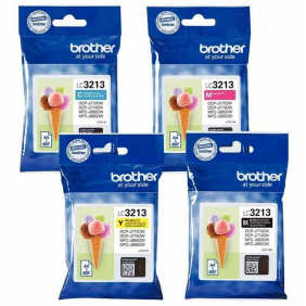 Brother lc3213val pack de 4 cartutxos de negra cian/magenta/groc/negre