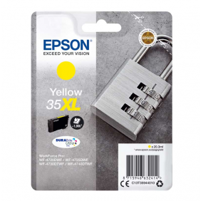 Epson 35xl amarillo workforce pro wf-4740dtwf/wf-4720dwf/wf-4725dwf