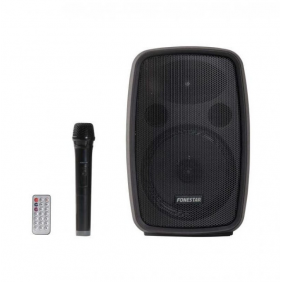 Fonestar amply altavoz portátil con micrófono inalámbrico negro