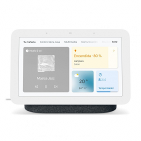 Google nest hub 2º generación altavoz inteligente y asistente con pantalla carbón