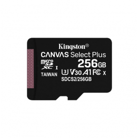 Kingston canvas select plus microsdxc 256gb uhs-i v30 clase 10