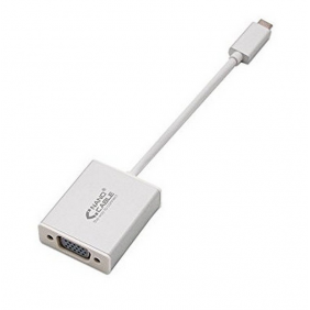 Nanocable conversor usb-c a vga usb-c/m-vga/h aluminio 10 cm