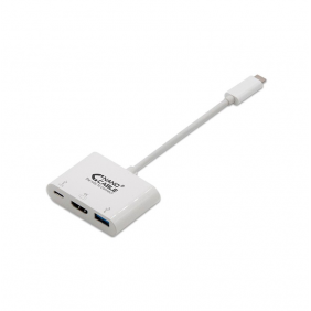 Nanocable conversor 3 en 1 usb-c a hdmi/usb 3.0/usb-c 15cm