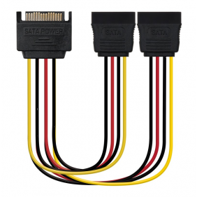 Nanocable cable duplicador d'alimentació sata 30cm