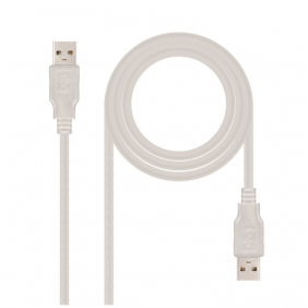 Nanocable cable usb 2.0 tipus a mascle/mascle 3m beix