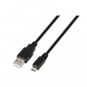 Nanocable cable usb 2.0 tipo a a micro usb tipo b macho/macho 0.8m negro