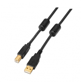 Nanocable cable usb 2.0 impressora alta qualitat tipus a/b mascle/mascle 5m negre