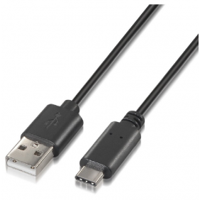 Nanocable cable usb tipo c a usb a macho/macho negro 1m