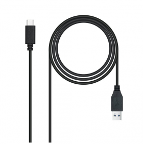 Nanocable cable usb 3.1 gen2 a usb-c macho/macho 0.5m negro