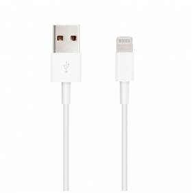 Nanocable cable lightning a usb 2.0 mascle/mascle 1m blanc