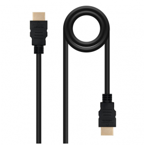 Nanocable cable hdmi alta velocitat amb ethernet v1.4 mascle/mascle 3m negre