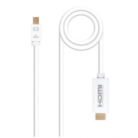 Nanocable cable convertidor mini displayport a hdmi blanc 3m