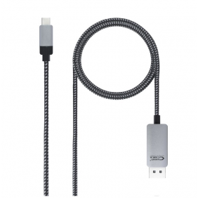 Nanocable cable conversor usb-c macho a displayport macho 1.8m negro