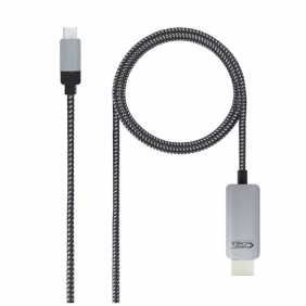 Nanocable cable conversor usb tipo-c a hdmi macho/macho 1.8m negro